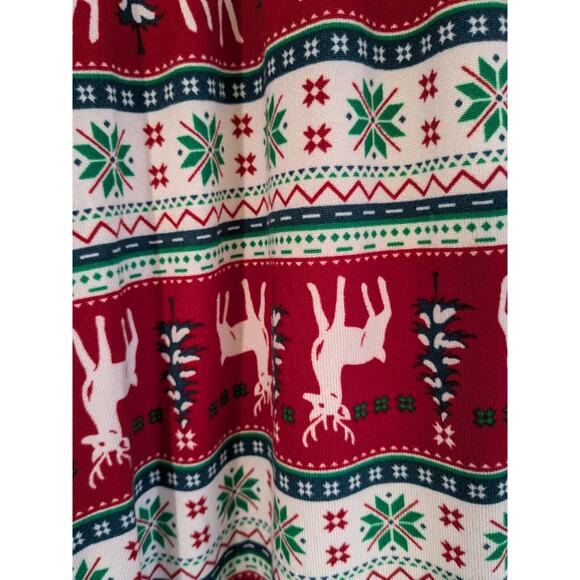 Maurice’s Christmas Pajama Pants Reindeer Bottom Large Drawstring - Picture 3 of 9